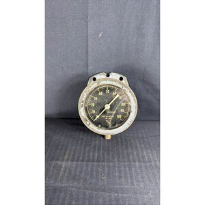 Ashcroft Vintage Industrial Pressure Gauge 0-100 PSI Brass & Steel Type 1168